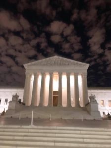 Photo Credit: Rev. Patrick Mahoney while praying at 3:00 am one morning at the Supreme Court.